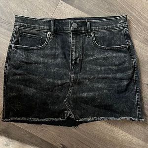 Straight mini mid rise 6